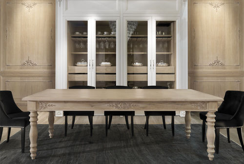 Традиционный стол - PRINCESS - CASTAGNA CUCINE - из дуба / с основанием из дуба / прямоугольный