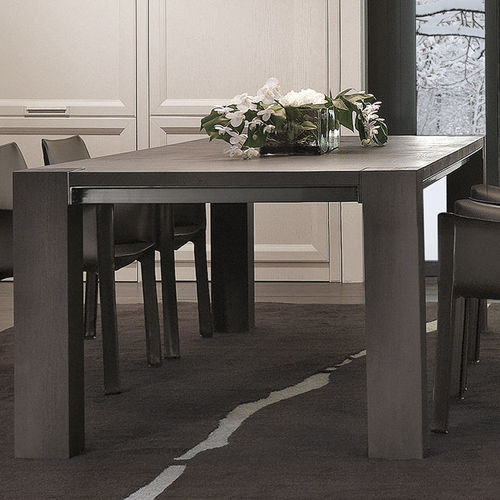 Современный стол - CASHMERE - CASTAGNA CUCINE - из орехового дерева / с основанием из ореха / прямоугольный
