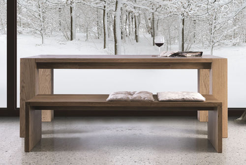 Современный стол - NATURA - CASTAGNA CUCINE - из дуба / с основанием из дуба / прямоугольный