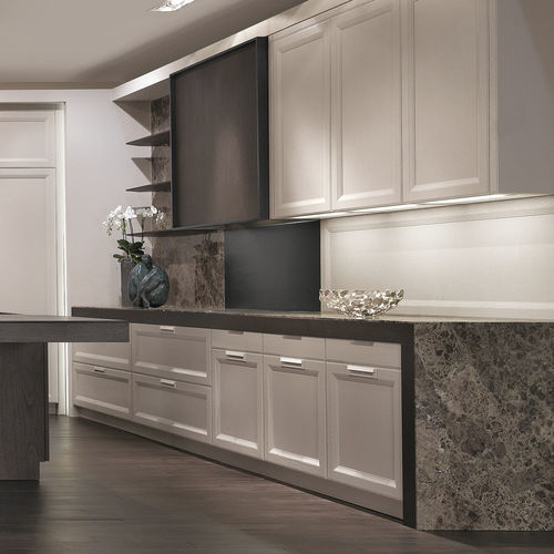 Встраиваемая вытяжка - CASHMERE - CASTAGNA CUCINE - со встроенным освещением / коричневая
