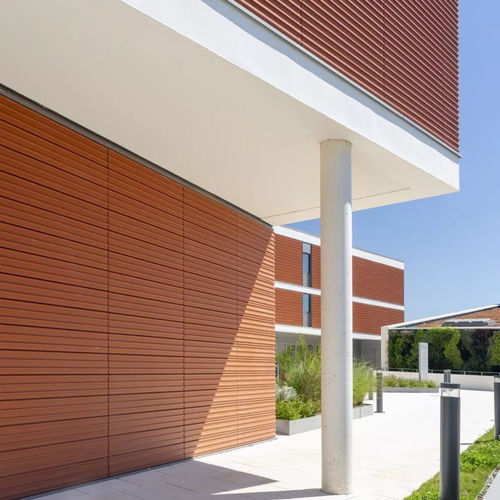 Специальная облицовка фасада - TERREAL - терракотовая / со шпунтовым соединением / 3D