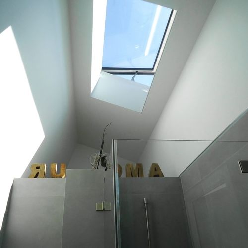 Мансардное окно из металла - VISIONVENT SOLO - Glazing Vision - поворотное / с двойным остеклением / электрическое
