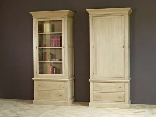 Классический книжный шкаф - ALGARVE - APULIA HOME DECOR - из дуба / белый