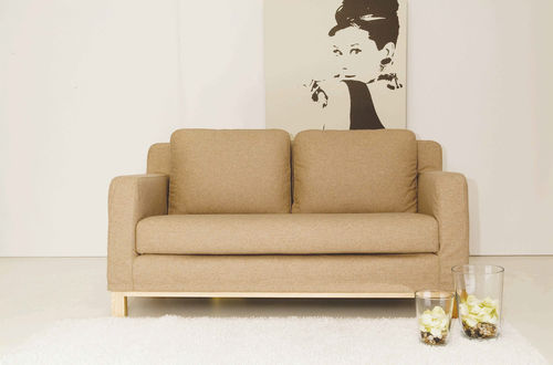 Классический диван - ROBIN - APULIA HOME DECOR - из ткани / бежевый / 2 места