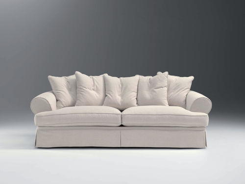Классический диван - BERNARD - APULIA HOME DECOR - из ткани / серый / 3 места