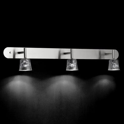 Современный настенный светильник - MAURO W3 - LUZ DIFUSION - из металла / из стекла / для ванной комнаты