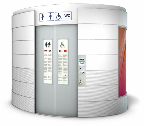 Автоматический общественные туалеты - CITY-TOILETTE BASIC - Wall AG - самоочищающийся / из керамики / из металла