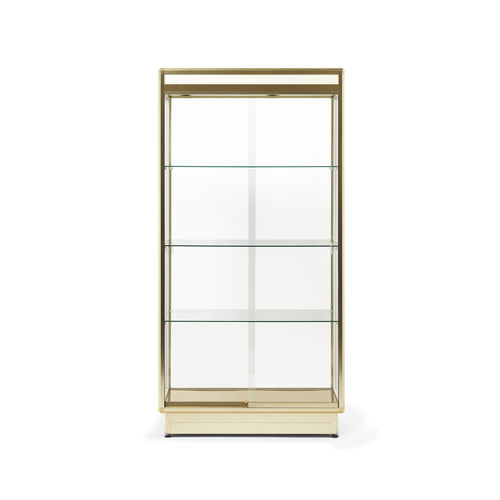 Современный стеклянный шкаф - HAUTE V1 DOR&Eacute;E - SARAZINO VITRINES - из алюминия / из анодированного алюминия / из закаленного стекла