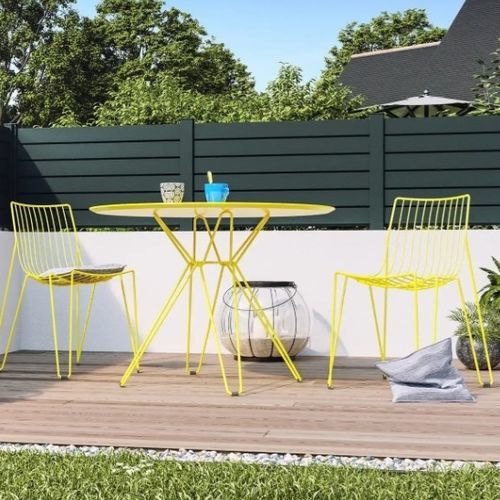 Забор с пластинками - PATIO - Kostum - садовый / из алюминия / прямой