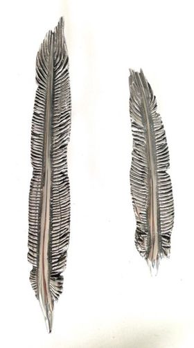 Стационарная дверная ручка для двери - FEATHER LONG - Philip Watts Design - из латуни / из алюминия / из бронзы