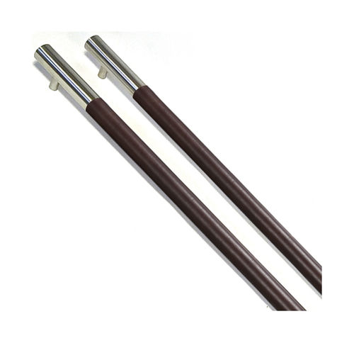 Дверная стационарная дверная ручка - LEATHER BATON - Philip Watts Design - из нержавеющей стали / современная
