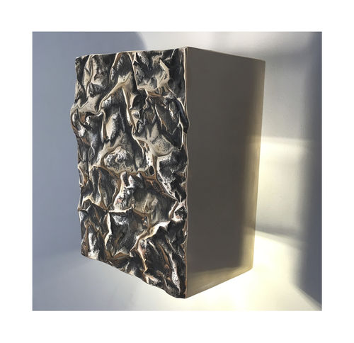 Современный настенный светильник - CRUSHED WALL - Philip Watts Design - для интерьера / из алюминия / из латуни