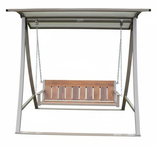Качели из бразильского ореха - MONONA SWING BENCH - Madrax/Thomas Steele - из искусственной древесины / из переработанного пластика