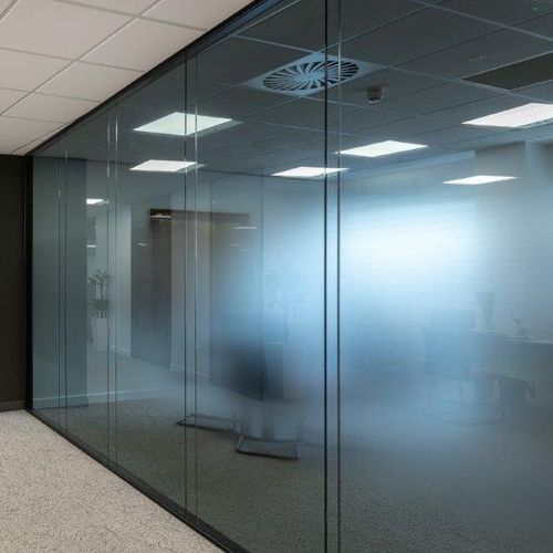 Демонтируемая перегородка - Quartz - Apton Partitioning Limited - с двойным остеклением / из алюминия / для профессионального использования