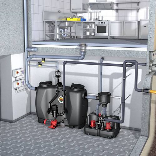 Отделитель жира под мойку - EASYCLEAN AUTO MIX & PUMP (PV+S) - KESSEL - для профессиональной кухни / автоматический