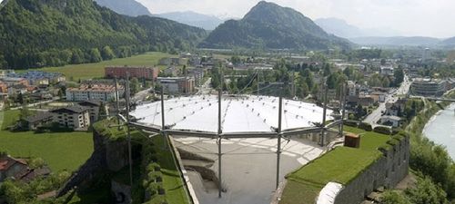 Архитектурная мембрана из Tenara® - KUFSTEIN - SEFAR - для выдвижной натяжной конструкции