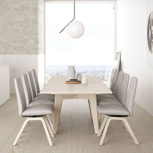 Современный обеденный стол - MADEIRA W/SEPARATE LEAF T100 - Ekornes - из дерева / прямоугольный / с удлинителем