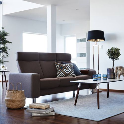 Современный диван - PAUSE - Ekornes - из ткани / из кожи / с регулируемым наклоном