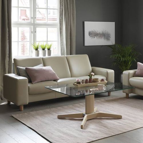 Современный диван - PAUSE - Ekornes - из ткани / из кожи / с регулируемым наклоном