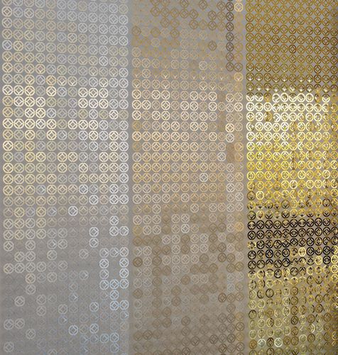 Штора со складками - BUBBLE ARABIC - LE LABO DESIGN - геометрическая / алюминий / из нержавеющей стали