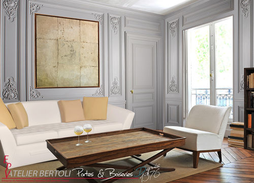 Панель для настила - BOISERIES HAUSSMANNIENNES SCULPtées - ATELIER BERTOLI  Design Production - для перегородки / для стены / гладкая