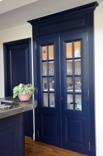 Дверь для интерьера - HAUSSMANNIEN - ATELIER BERTOLI  Design Production - из цельной древесины / створчатая / раздвижная