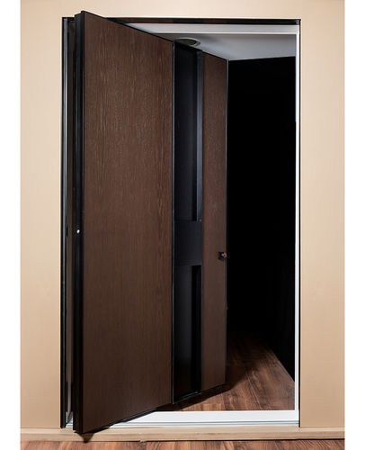 Входная дверь - GIA - ATELIER BERTOLI  Design Production - из дуба / из алюминия / из кортеновской стали