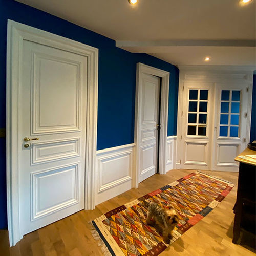Дверь для интерьера - HAUSSMANIENNE - ATELIER BERTOLI  Design Production - из дуба / из орехового дерева / створчатая
