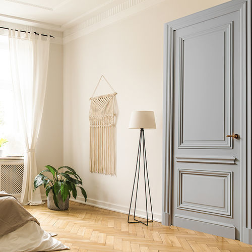 Дверь для интерьера - HAUSSMANNIEN - ATELIER BERTOLI  Design Production - из дуба / из орехового дерева / створчатая