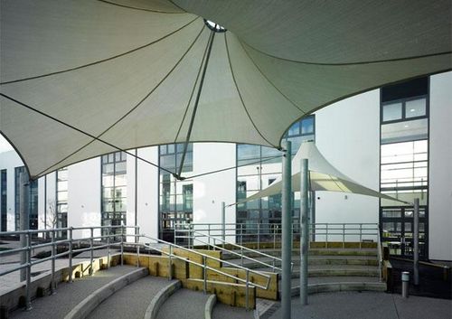 Натяжная конструкция кабель-мембрана - HYPAR : FLYING CONIC - Fabric Architecture - для маркиз / с мембраной из ПВХ / для организации мероприятий