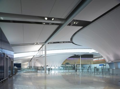 Натяжная конструкция на металлическом каркасе - T2 DUBLIN - Fabric Architecture - для потолков / с мембраной из полиэстера