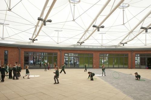 Натяжная конструкция кабель-мембрана - COOPERS EDGE PRIMARY - Fabric Architecture - для покрытий / с мембраной из ПВХ / для школ