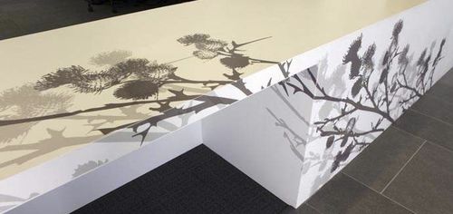 Декоративная панель для мебели - by Keppie Design - Dupont Building and Construction - из Solid Surface / из цельной древесины / гладкая