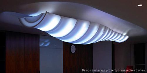 Современная люстра - TRANSLUMINAIRE - Dupont Building and Construction - из пластика / накаливания