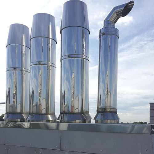 Дымоход из нержавеющей стали - THERM+ GEP - CHEMINEES POUJOULAT - замкнутая система