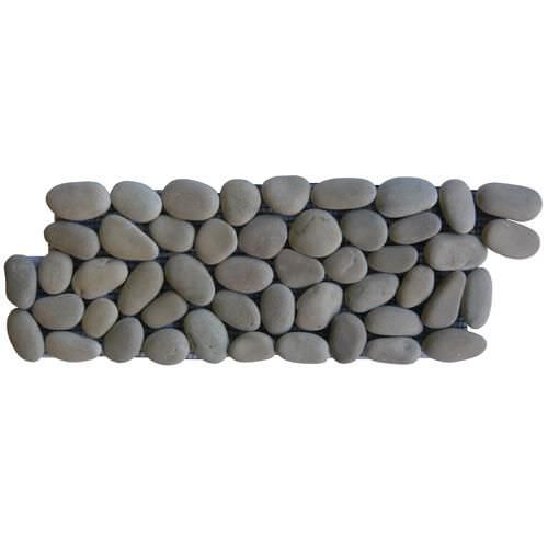 Напольное покрытие из гальки - BEIGES MOKAS 30X10 - MARBRERIE DES YVELINES - текстурированное / имитация камня / с высоким сопротивлением