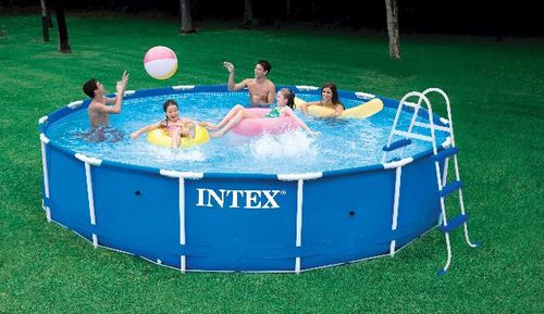 Трубчатый бассейн - 28231 - INTEX - для наружного применения / каркасный / из полиэстера