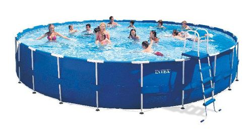 Трубчатый бассейн - 28261 - INTEX - для наружного применения / каркасный / из полиэстера