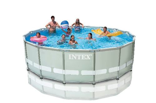 Панельный бассейн - 28326 - INTEX - для наружного применения / каркасный / из стали