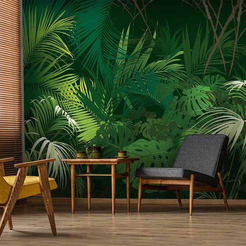 Современный обои - JUNGLE JN6299 - LGD01 décor mural sur mesure - природный мотив / в цветочек / панорамный