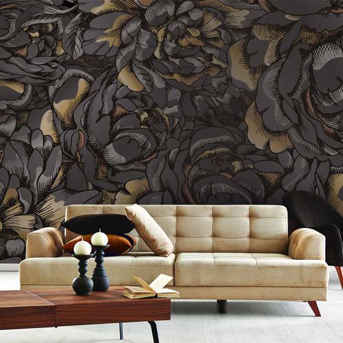 Современный обои - PIVOINE PV8258 - LGD01 décor mural sur mesure - природный мотив / в цветочек / панорамный