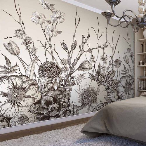 Современный обои - BOTANIK BQ6860 - LGD01 décor mural sur mesure - природный мотив / в цветочек / панорамный