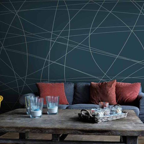 Современный обои - CURV - LGD01 décor mural sur mesure - панорамный / c геометрическим рисунком / имитация ткани
