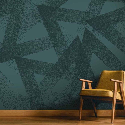 Современный обои - TRIANG - LGD01 décor mural sur mesure - c геометрическим рисунком / имитация ткани / цвет по индивидуальному заказу