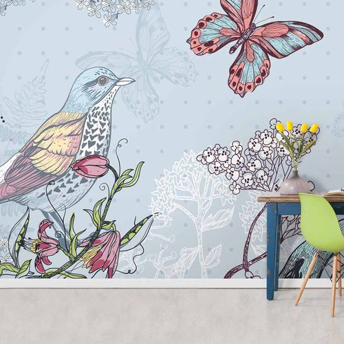 Современный обои - FAUNE & FLORE FR3204 - LGD01 décor mural sur mesure - природный мотив / в цветочек / панорамный