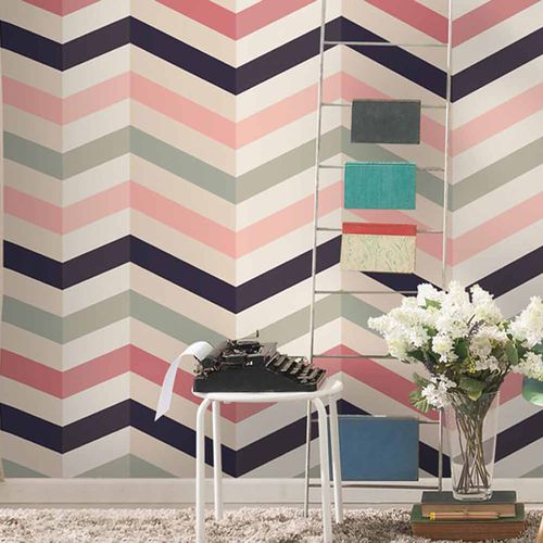 Обои уникальный дизайн - CHEVRON CV5230 - LGD01 décor mural sur mesure - панорамный / c геометрическим рисунком / с размерным эффектом