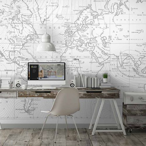 Дизайнерский обои - GEOMAP GM0395 - LGD01 décor mural sur mesure - панорамный / карта / нетканый