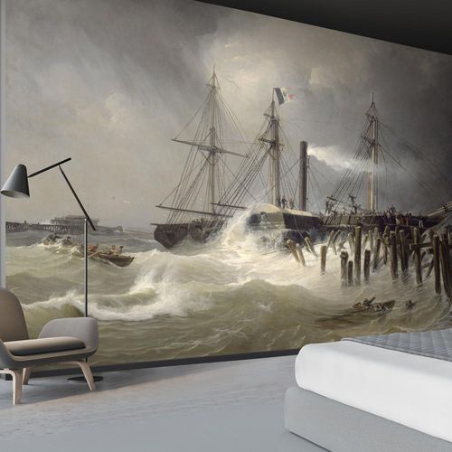 Классический обои - LE VÉLOCE - LGD01 décor mural sur mesure - рисунок с волнами / сцены из жизни / имитация ткани
