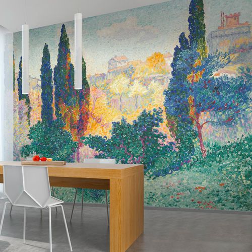 Классический обои - LES CYPRÈS À CAGNES - LGD01 décor mural sur mesure - природный мотив / с цветочным мотивом / шедевр живописи