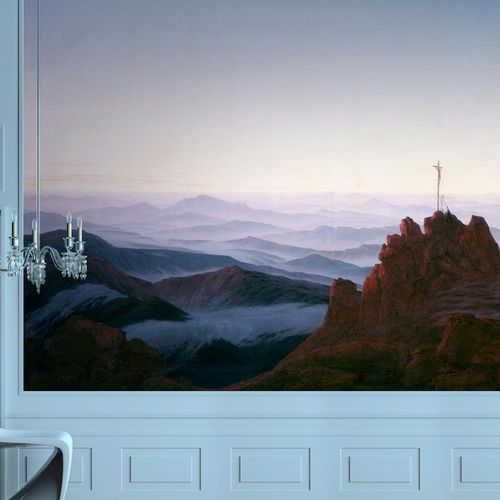 Классический обои - MONTS DES GÉANTS - LGD01 décor mural sur mesure - с рисунком / имитация ткани / имитация обоев